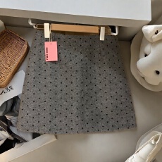 批发已出货 小个子超火波点显瘦a字<b class='q'>包臀</b>短裙