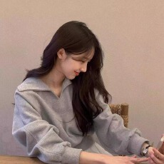 批发官图 华棉复合/320克 <b class='q'>韩国</b>chic秋季小众高级感翻领卫衣女