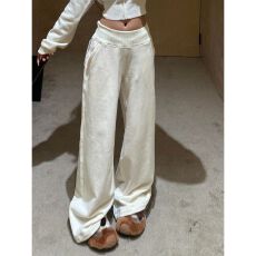 批发已出货 <b class='q'>休闲裤</b>女秋冬季卫裤阔脚拖地长裤子