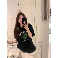 批发官图 21支纯棉210克（100%棉）短袖T恤女宽松大码印花