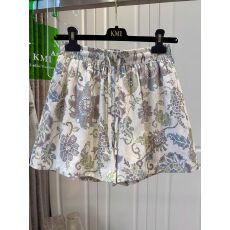 批发原版面料<b class='q'>大码</b>300斤独特印花松紧腰休闲裤女短裤运动百搭阔腿裤夏