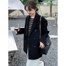 批发【原版做法】毛呢西装外套女秋冬爆款加厚小香风复古<b class='q'>短款</b>呢子大衣
