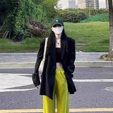 批发【原版做法】黑色西装外套女<b class='q'>韩版</b>宽松oversize小个子西服套装上衣