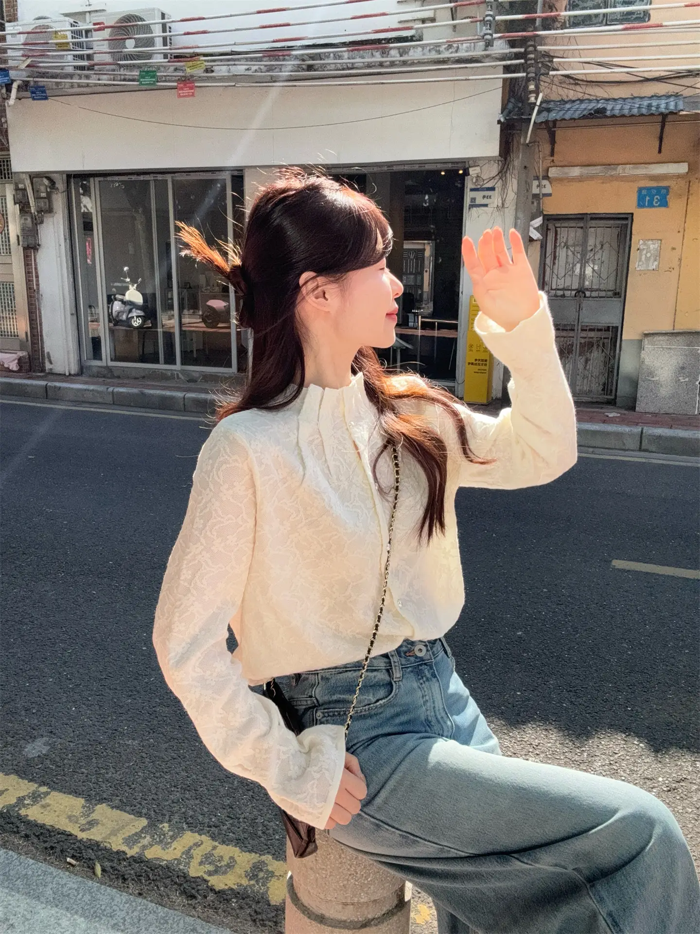 2026년 봄 신상 레이스 블라우스 상세 이미지 12