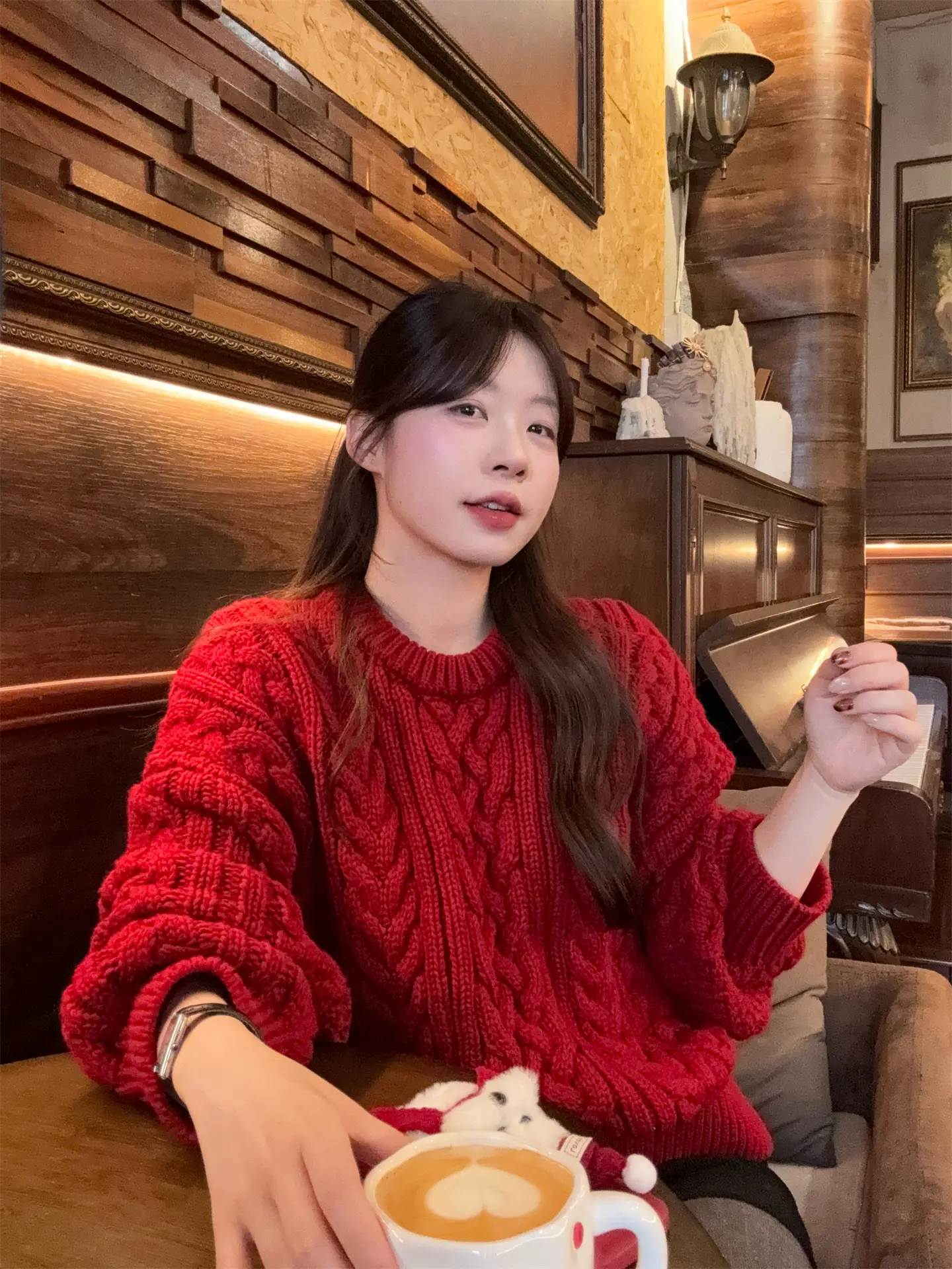 가을겨울 루즈핏 니트 티셔츠