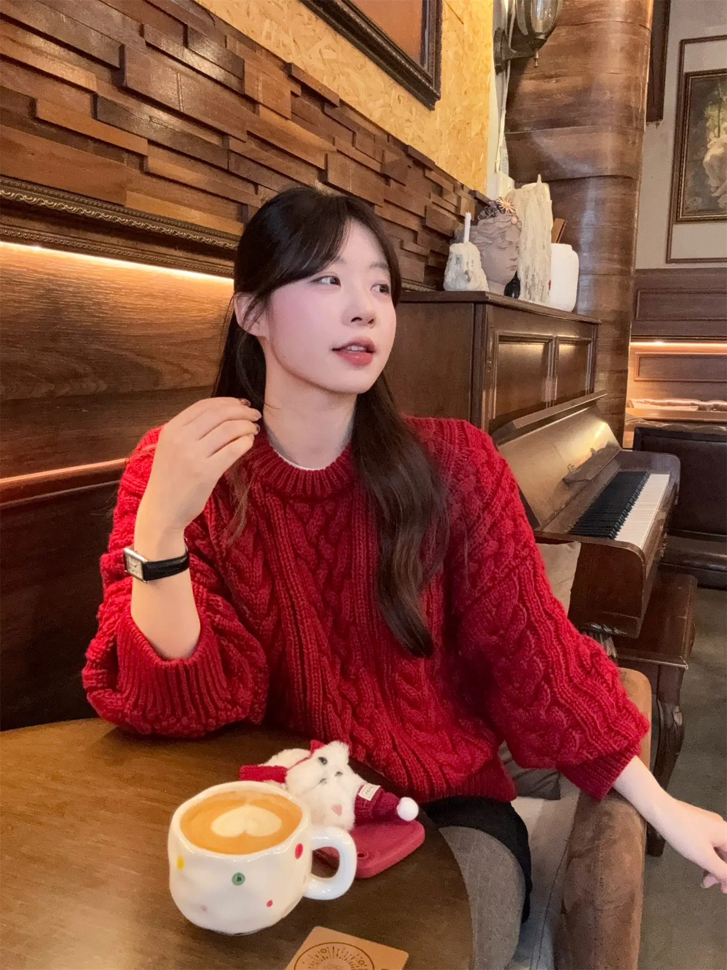 가을겨울 루즈핏 니트 티셔츠 상세 이미지 5