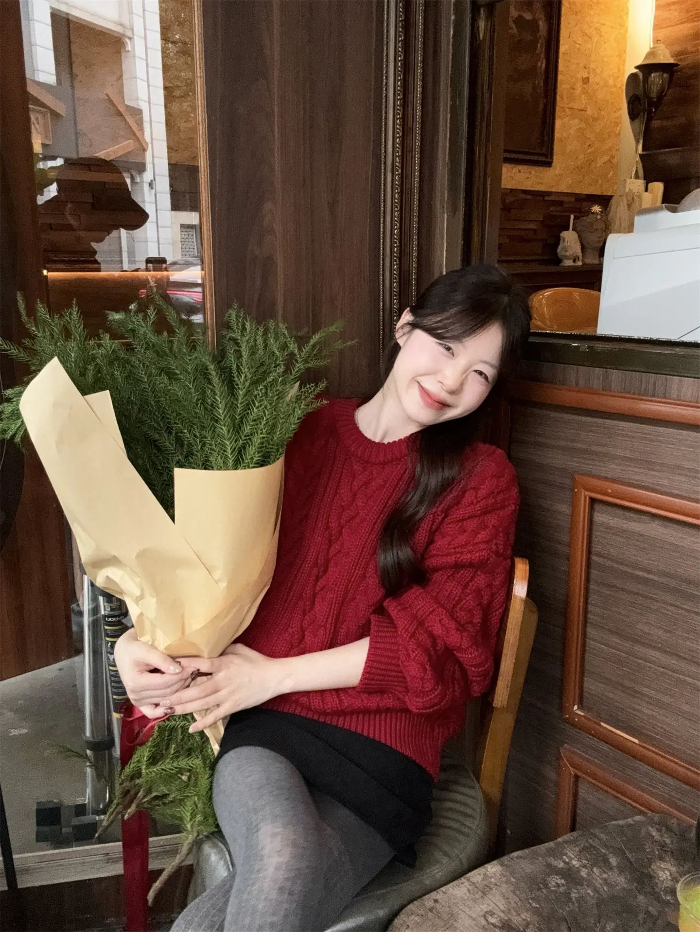 가을겨울 루즈핏 니트 티셔츠 상세 이미지 8