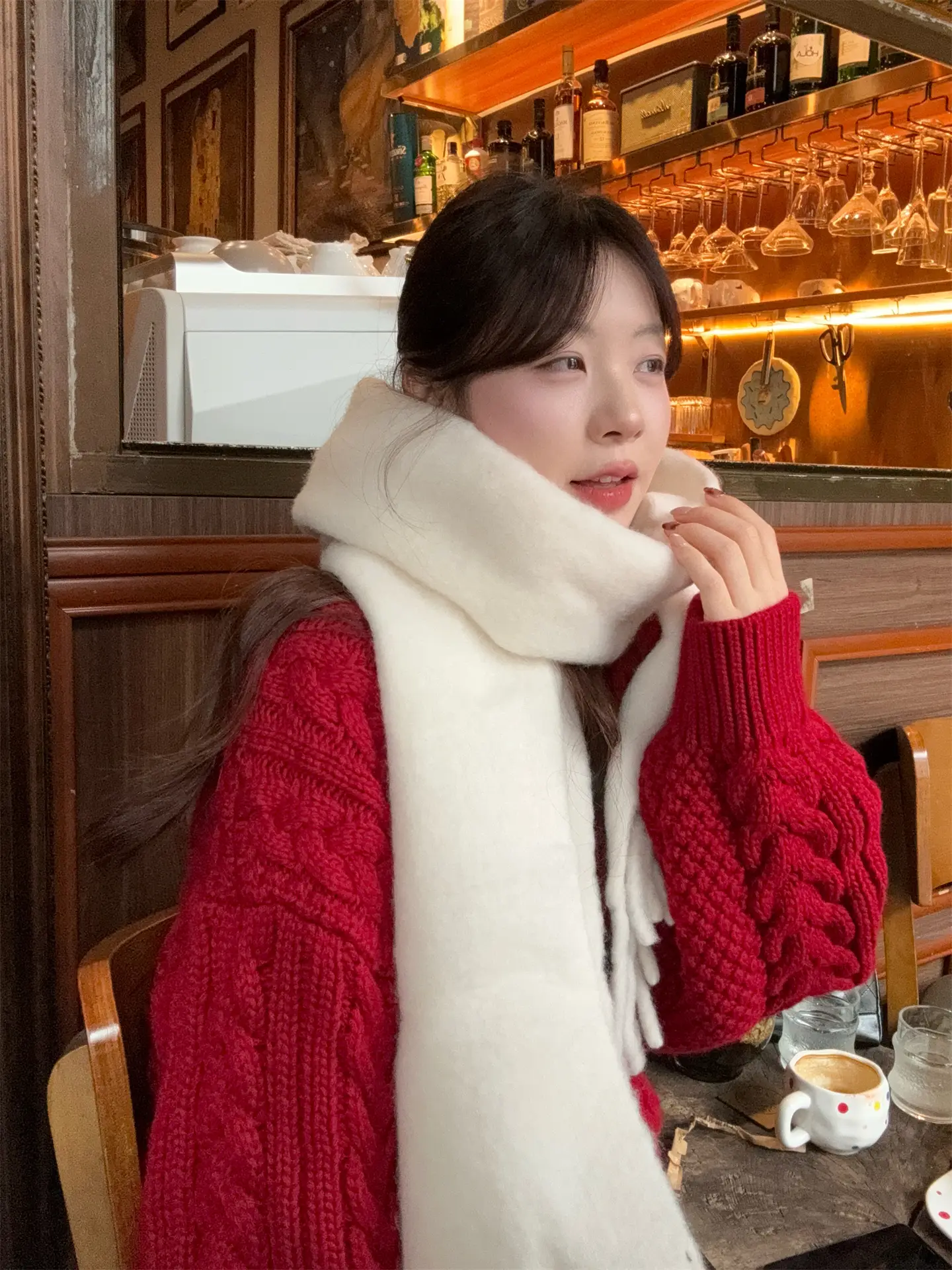 가을겨울 루즈핏 니트 티셔츠 상세 이미지 11