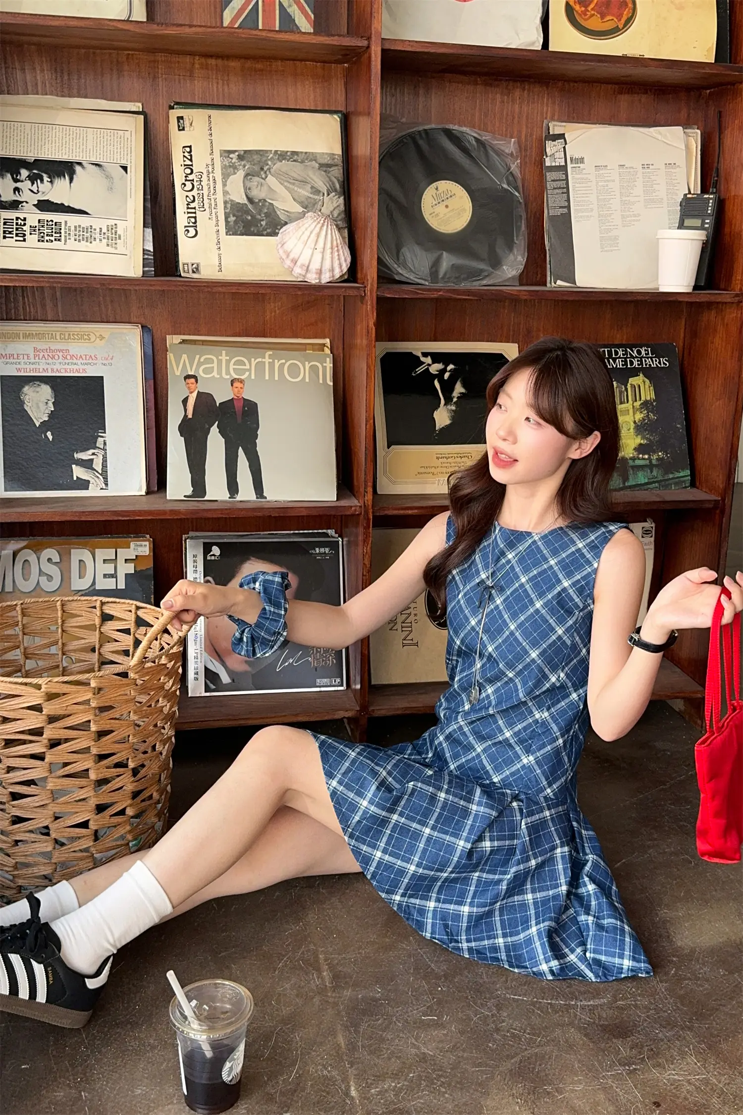 실켓 무지 라인 란스 원피스 상세 이미지 13