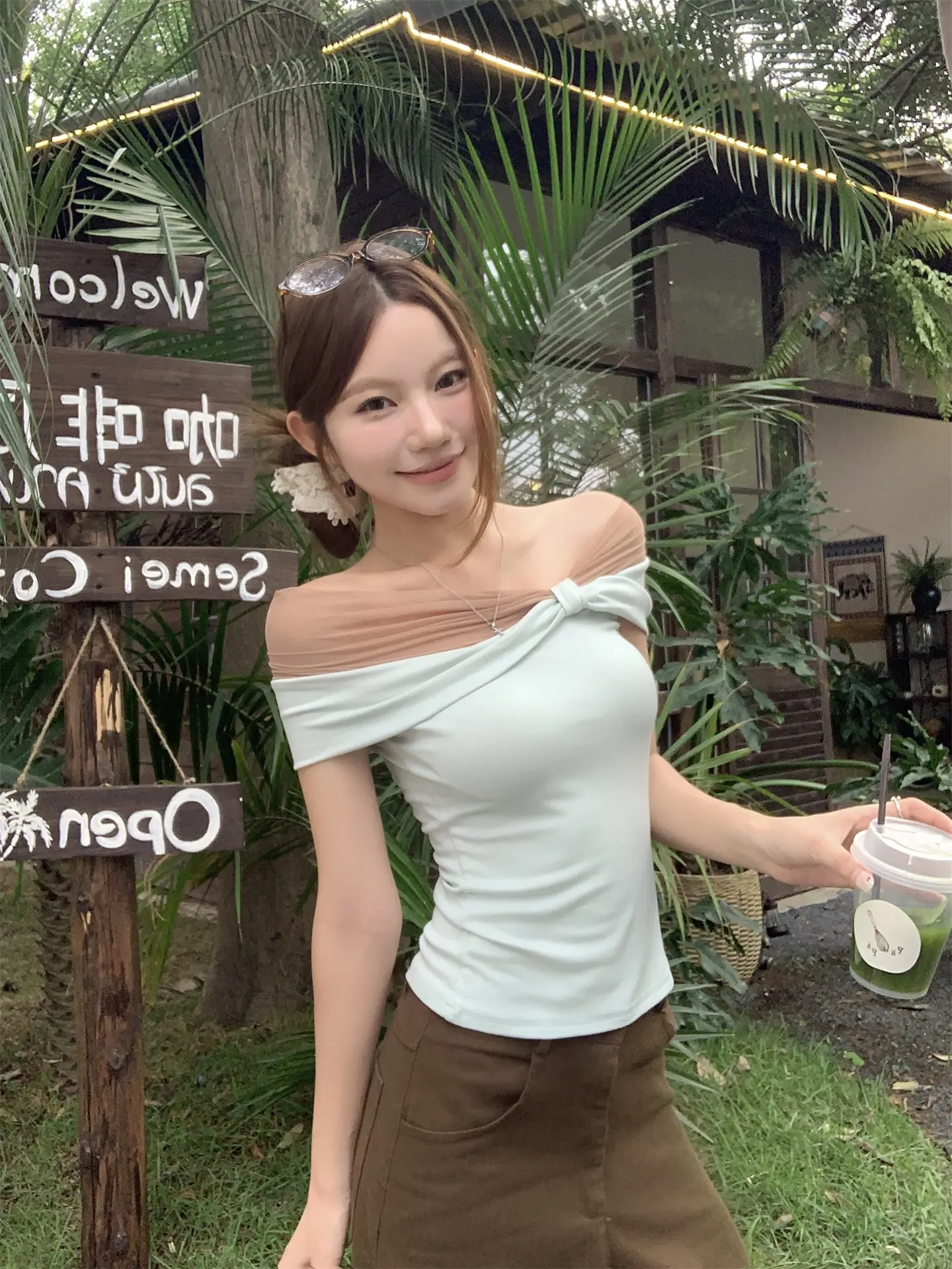 단추 디자인 티셔츠 상세 이미지 7