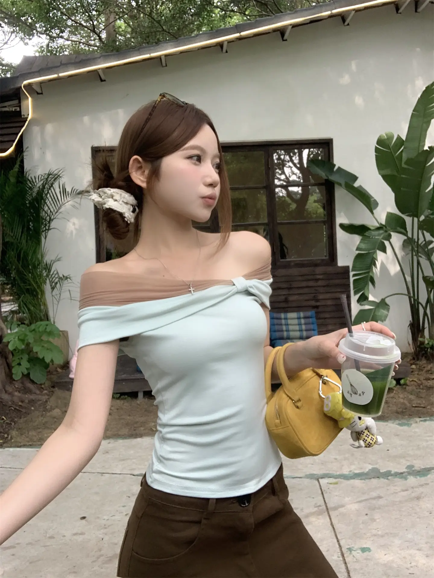 단추 디자인 티셔츠 상세 이미지 12