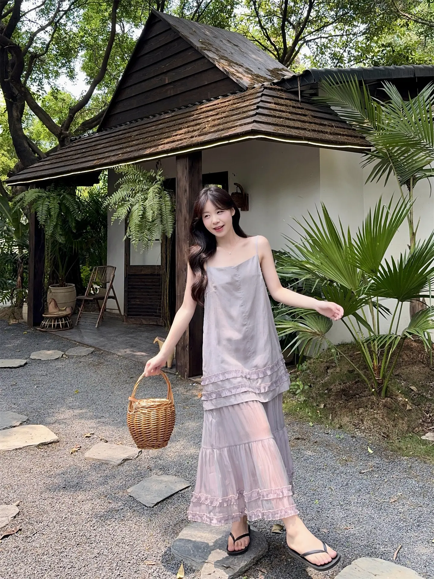 여름용 편안한 캐주얼 원피스 세트 상세 이미지 9