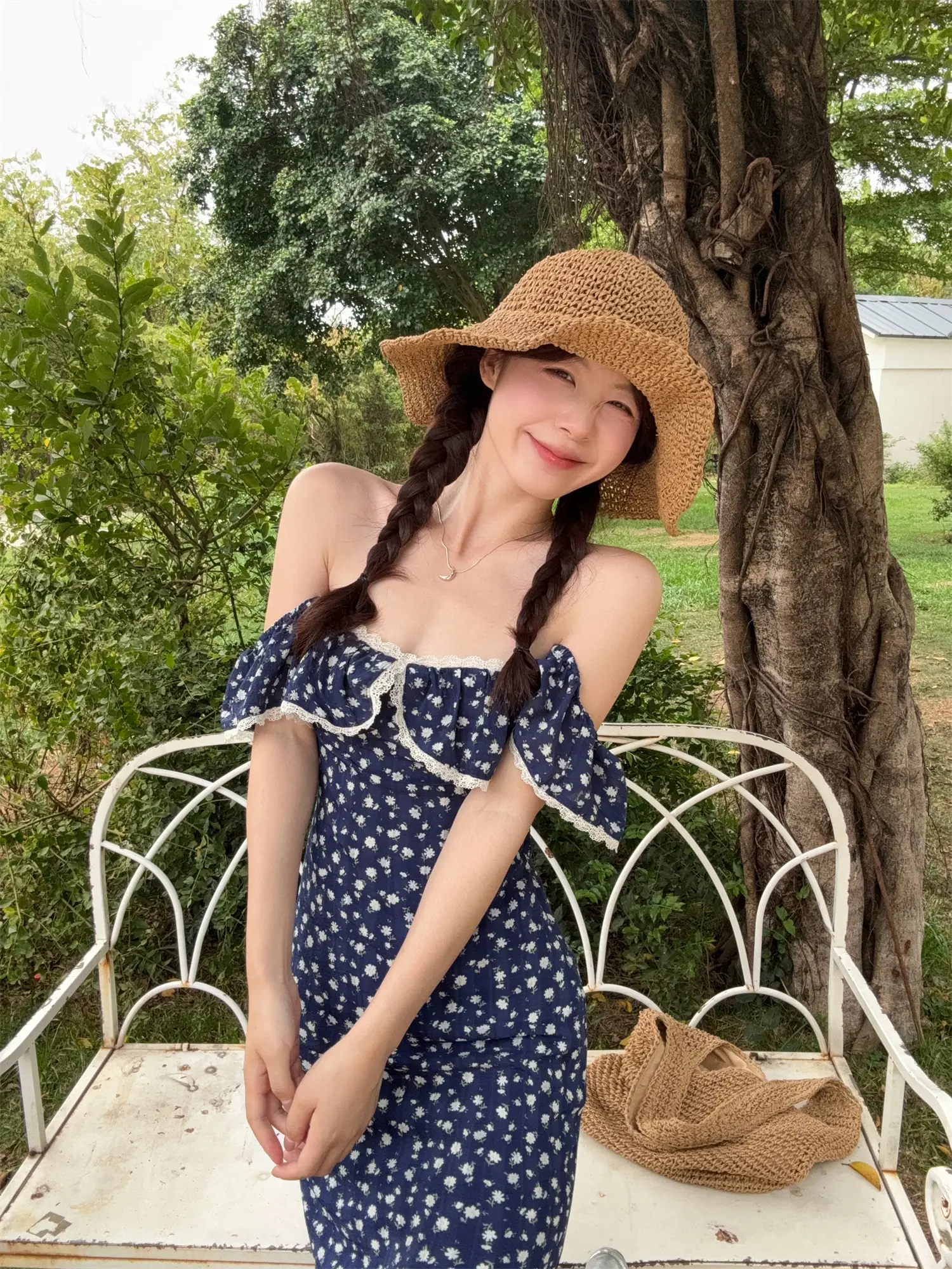 플라워 원피스 레이스 디자인 상세 이미지 1