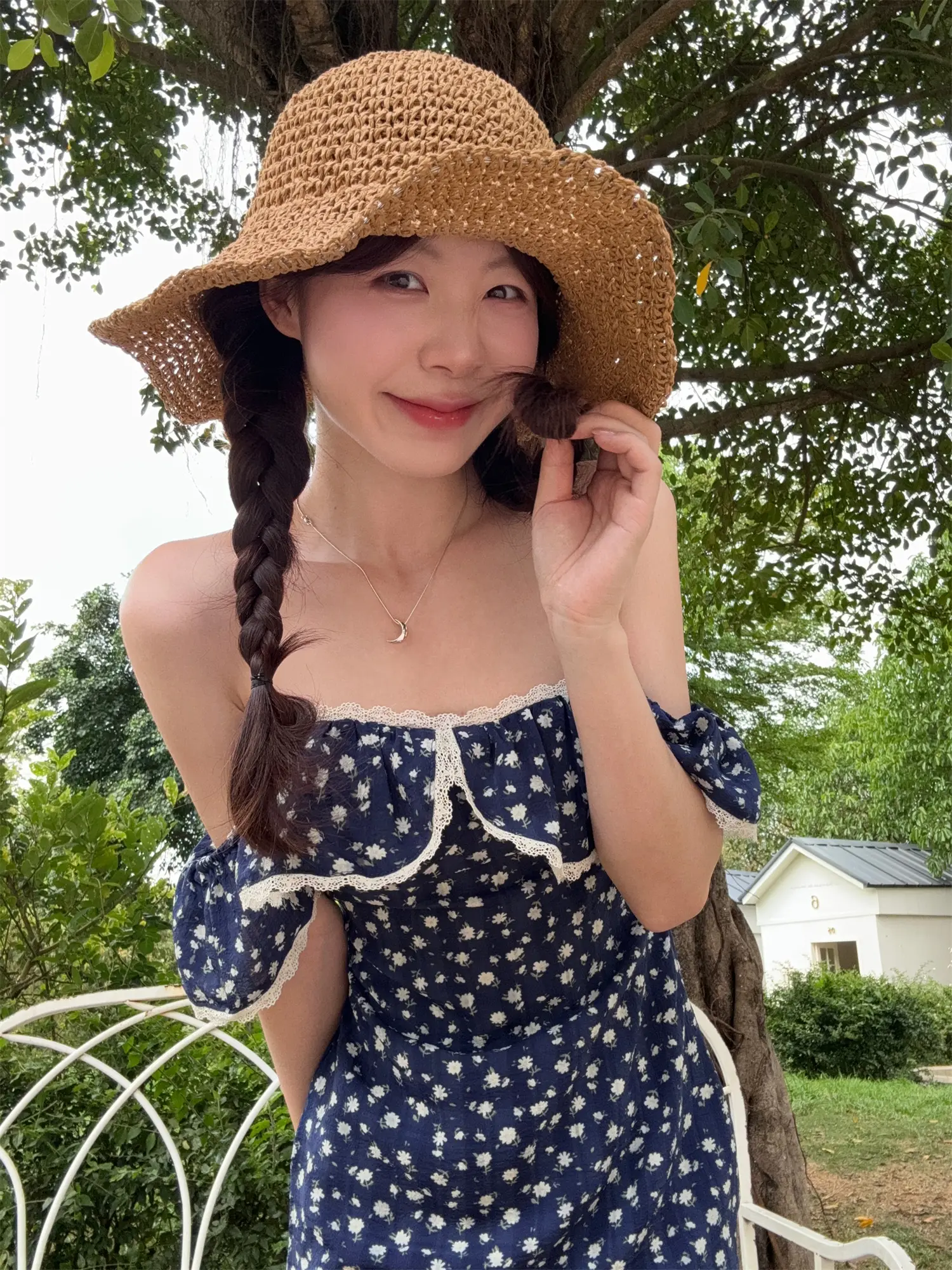 플라워 원피스 레이스 디자인 상세 이미지 2