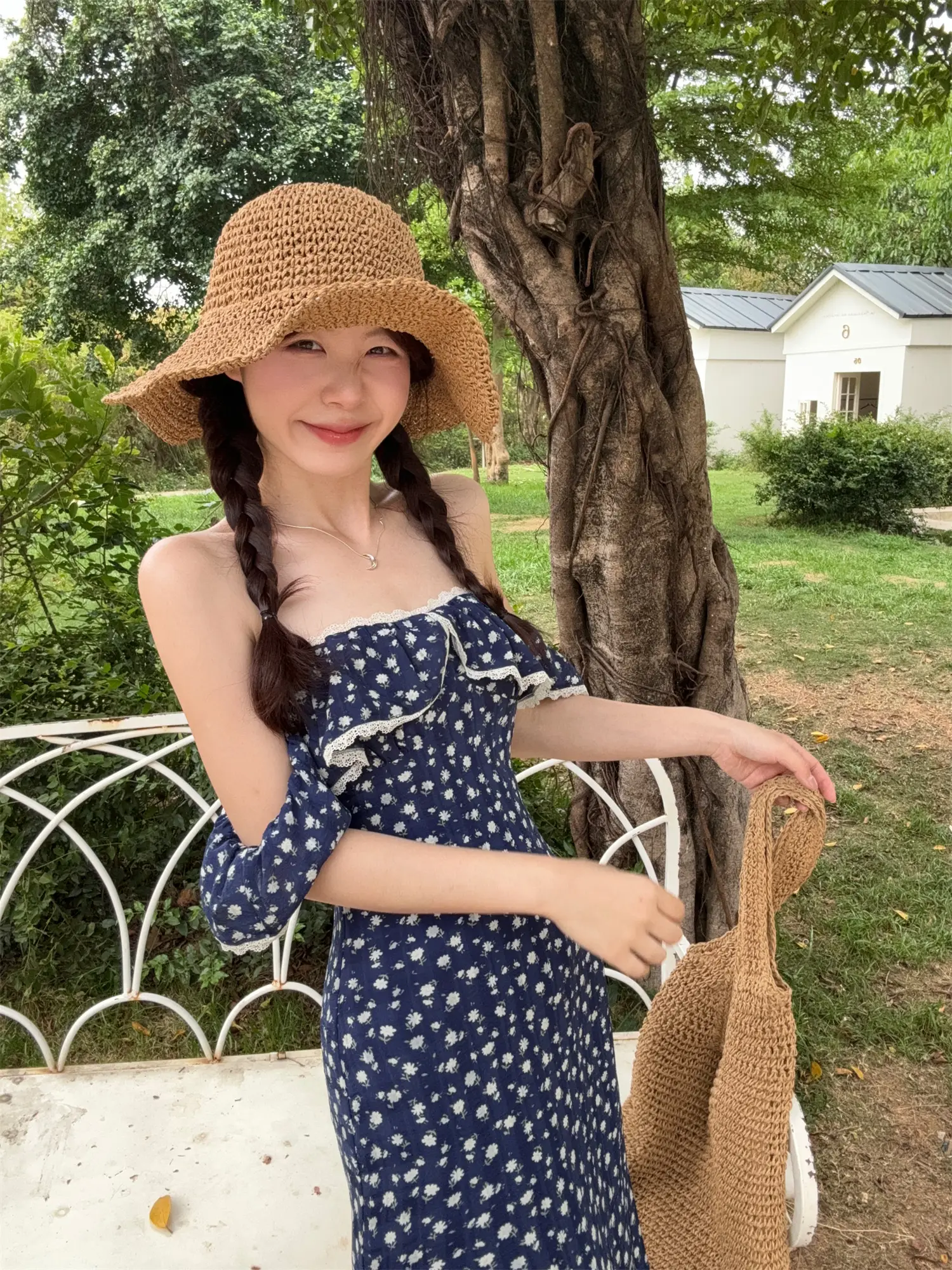 플라워 원피스 레이스 디자인 상세 이미지 3