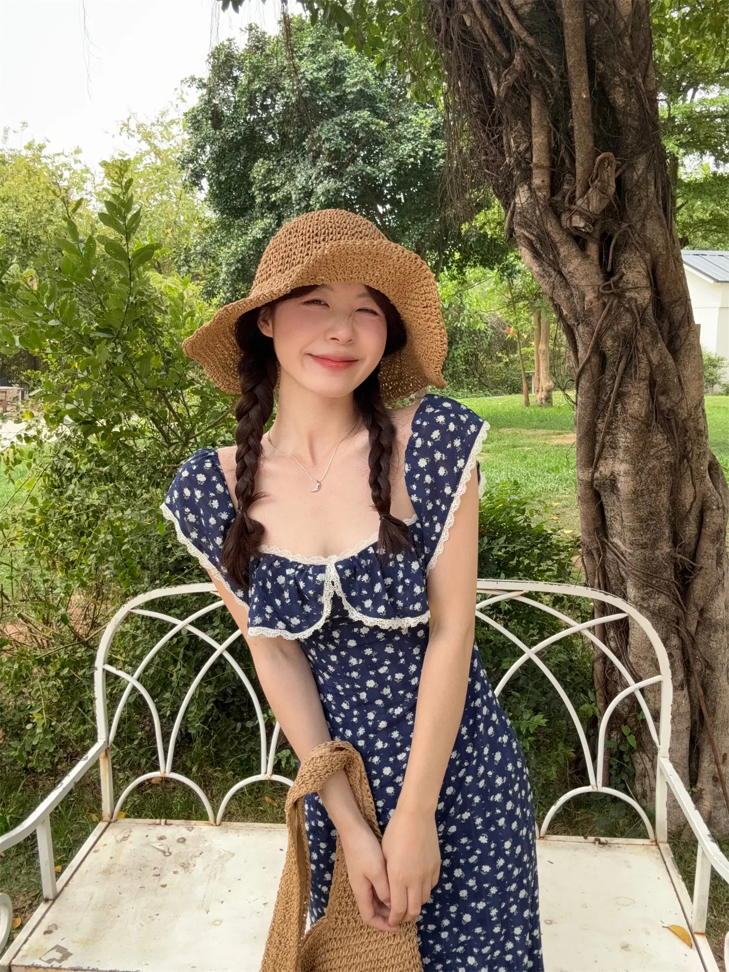 플라워 원피스 레이스 디자인 상세 이미지 15