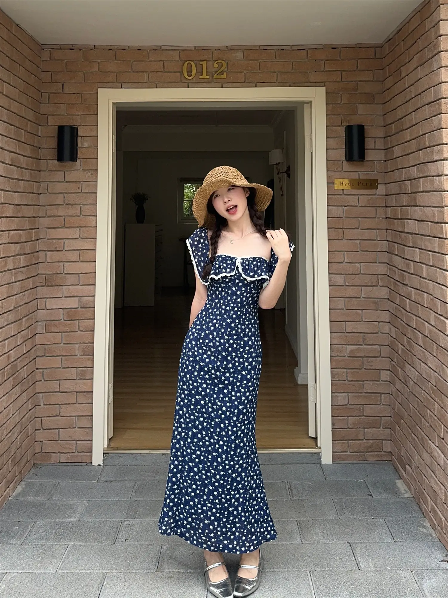 플라워 원피스 레이스 디자인 상세 이미지 16