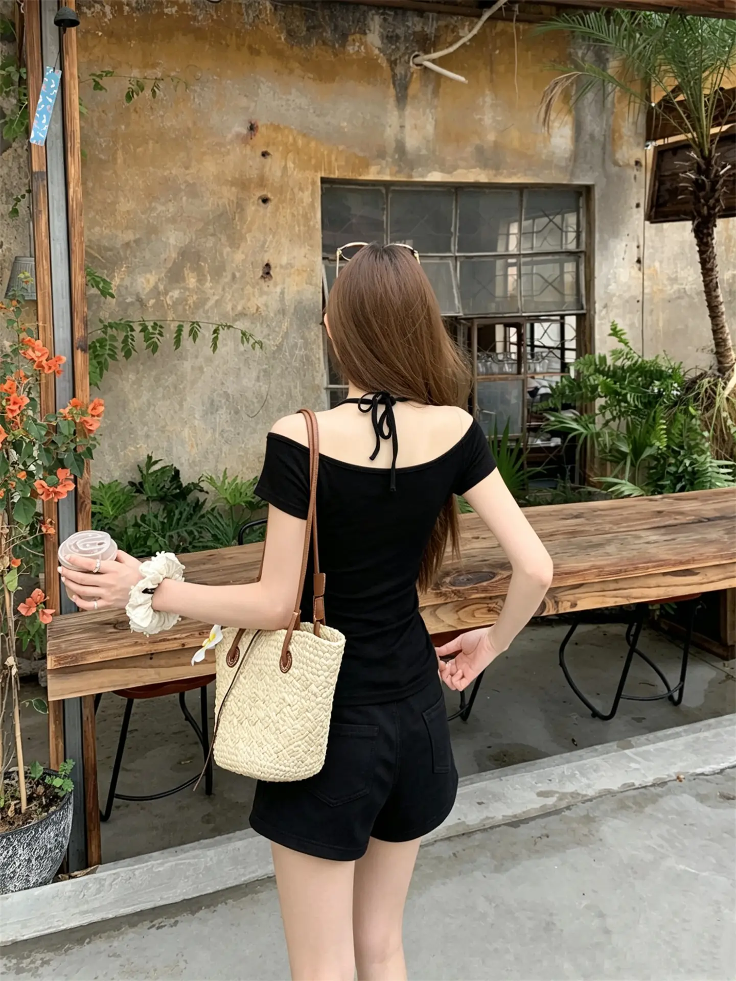 순수한 스타일의 단추 없이 드레스업 상세 이미지 5