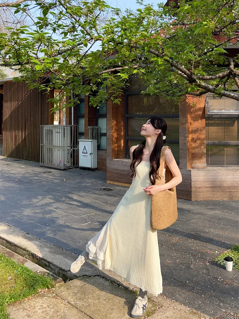 레이스 블라우스와 원피스 세트 상세 이미지 4