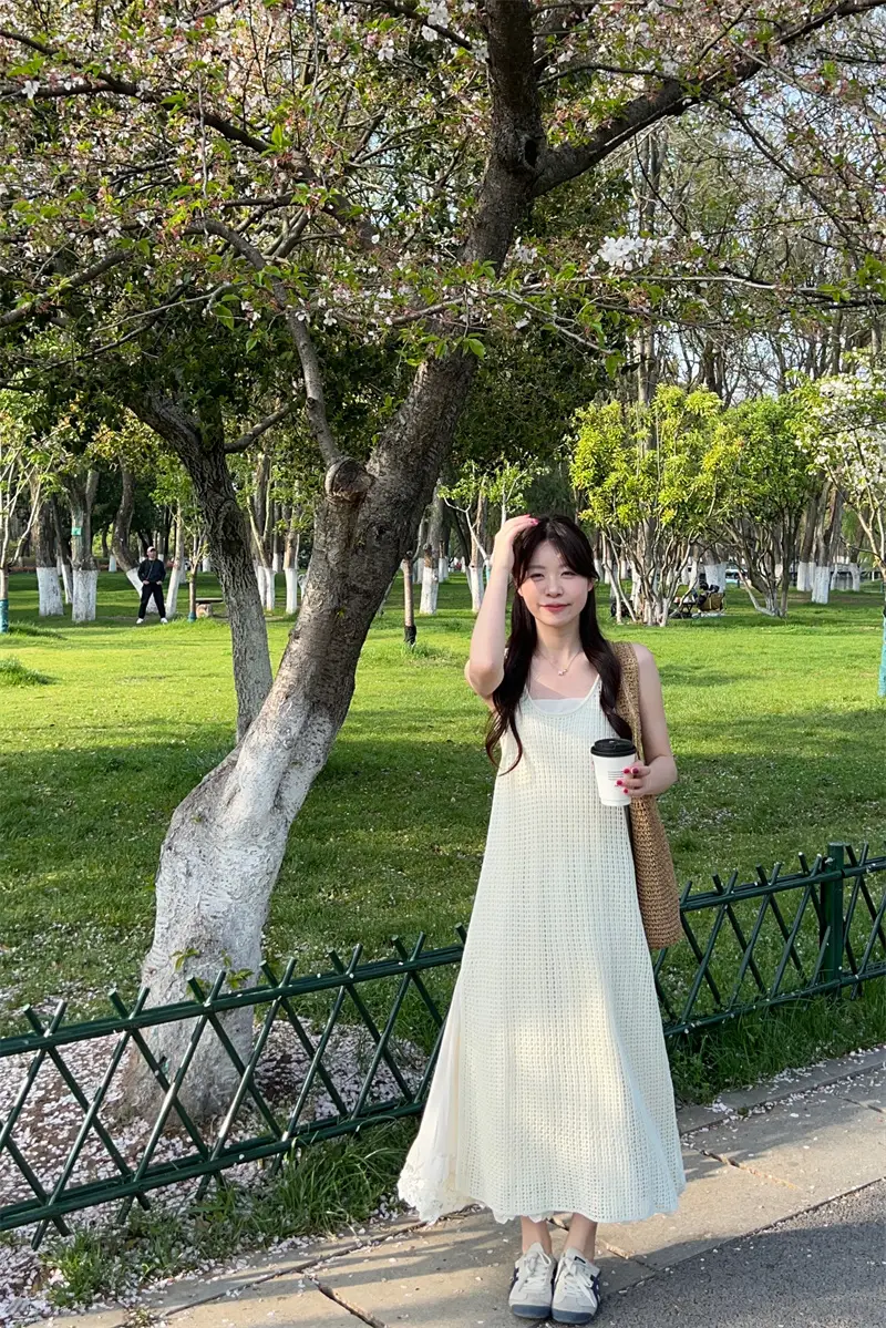 레이스 블라우스와 원피스 세트 상세 이미지 13