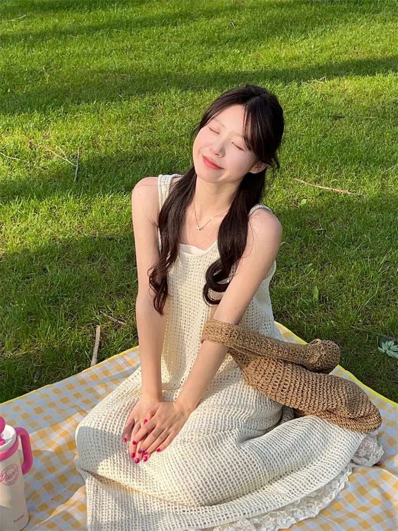 레이스 블라우스와 원피스 세트 상세 이미지 17