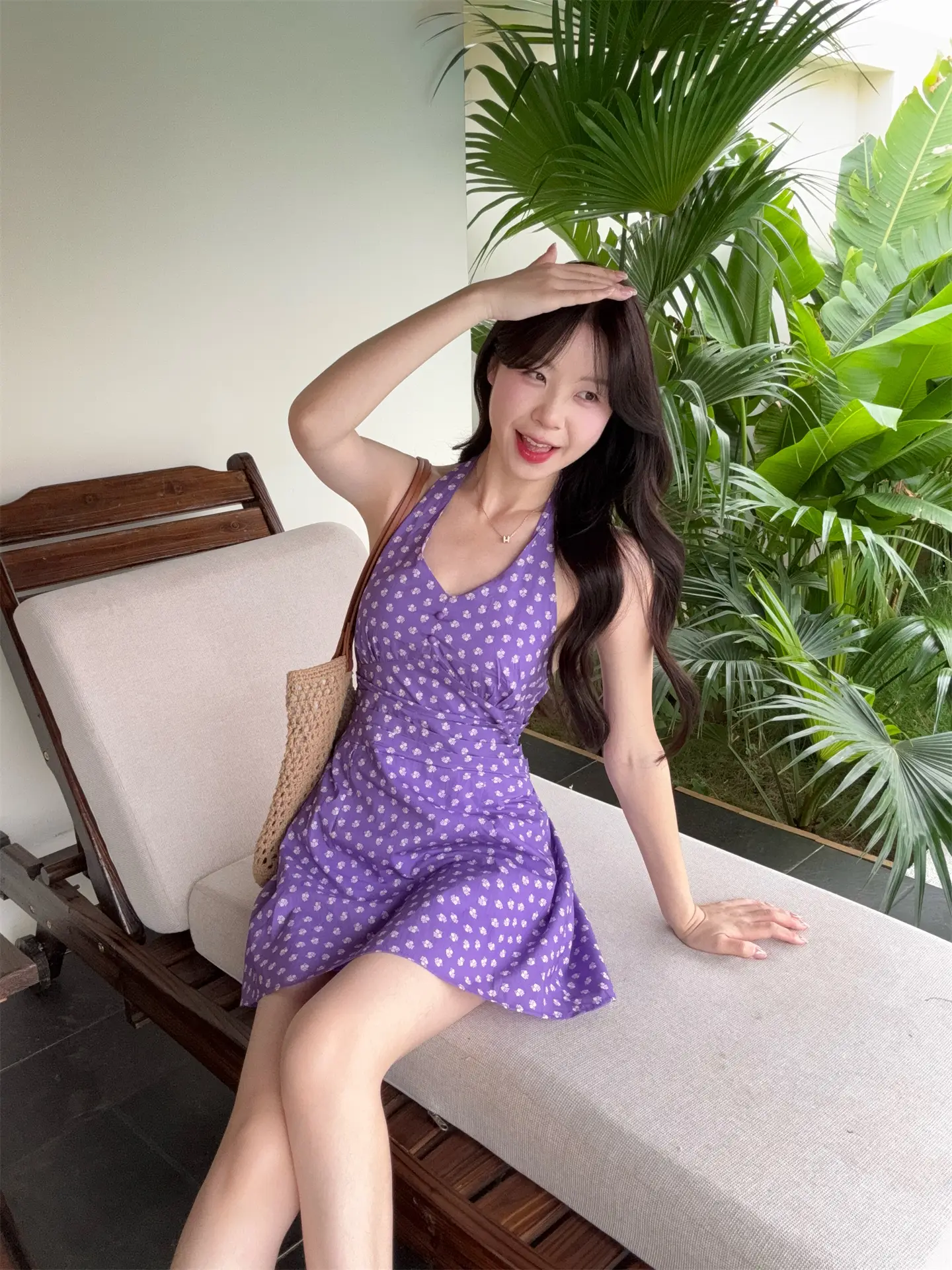 플라워 무소매 원피스 상세 이미지 6
