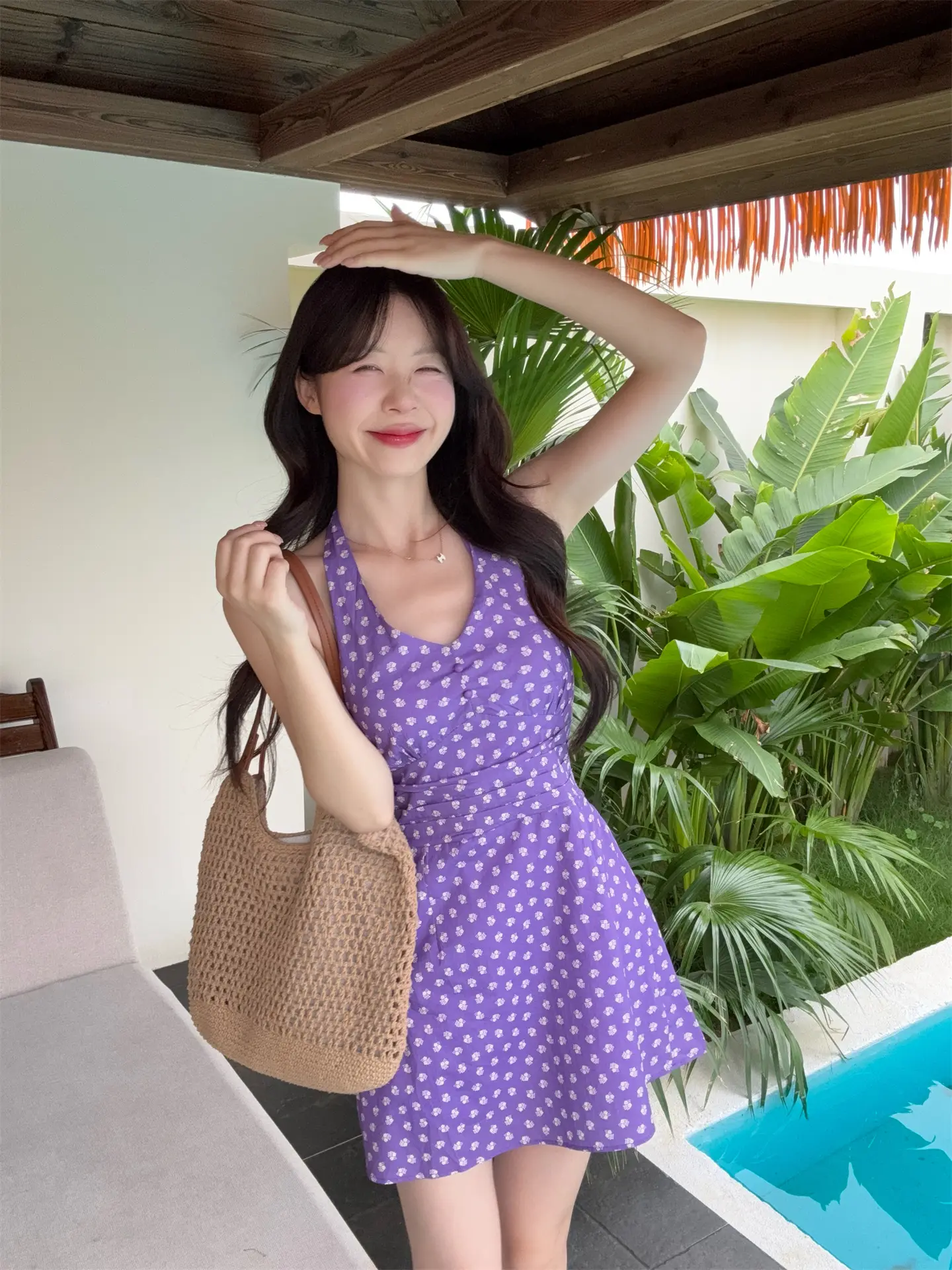 플라워 무소매 원피스 상세 이미지 12