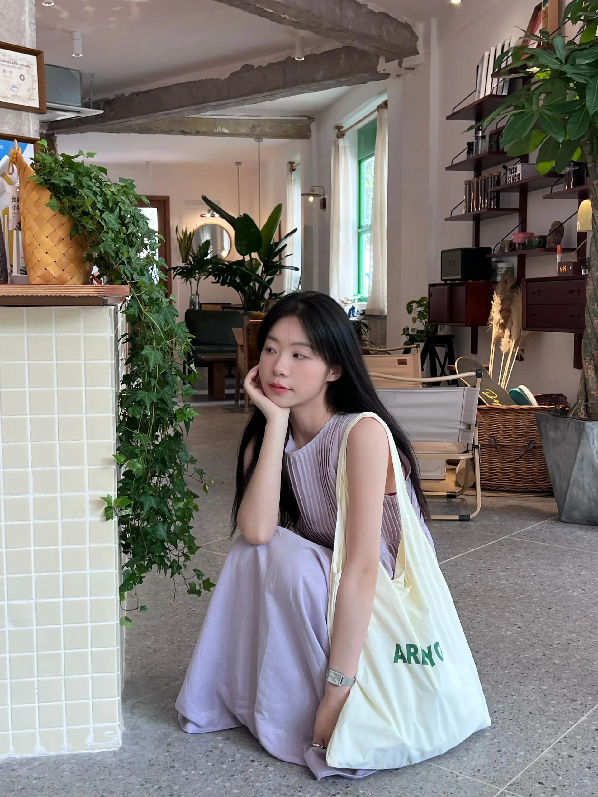 플라워 무소매 원피스 상세 이미지 2