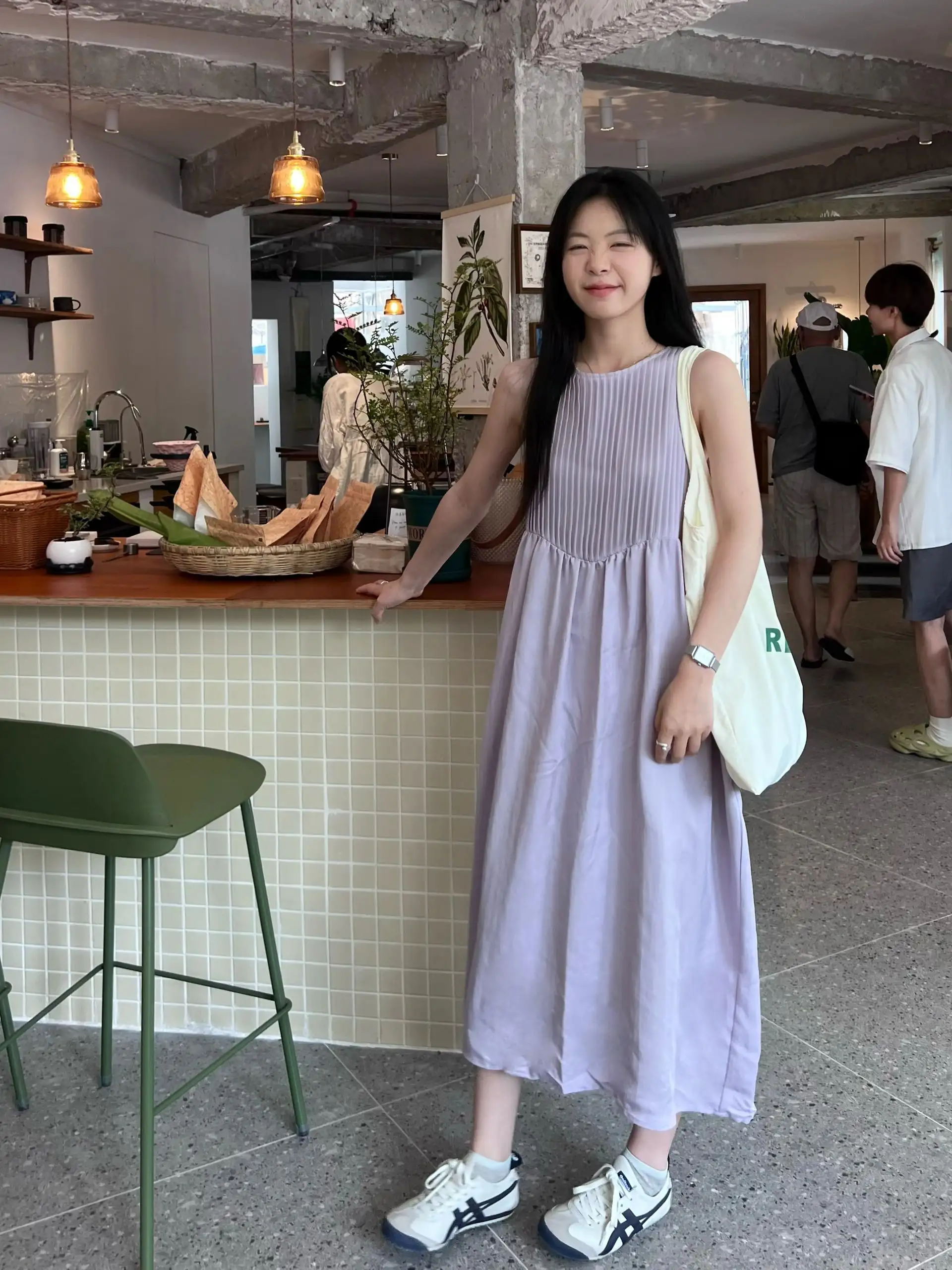 플라워 무소매 원피스 상세 이미지 6