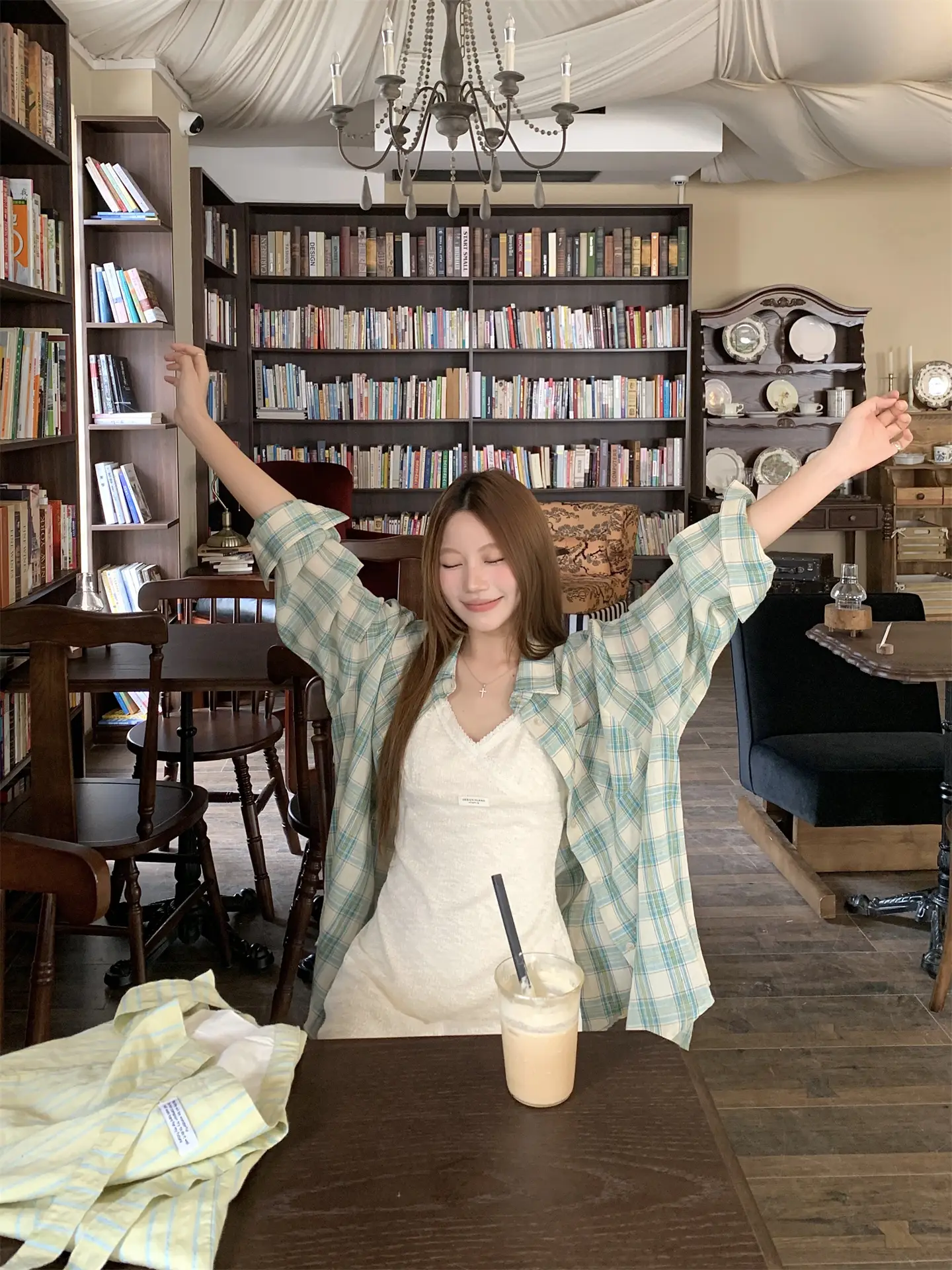 스마트한 그레인 셔츠 드레스 상세 이미지 7