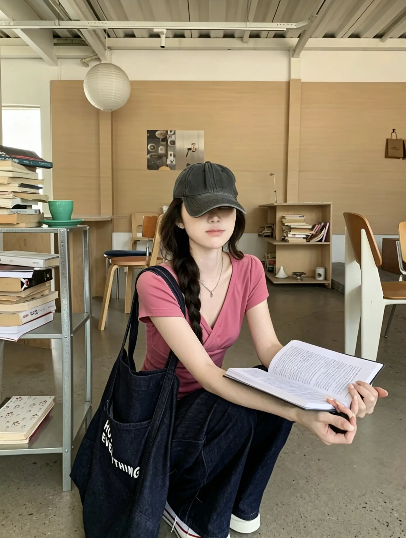 진한 핑크 컬러 정장 스타일 티셔츠 상세 이미지 4
