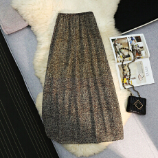 批发三标齐全 天猫品质 五线打边 自带凉感松紧腰百搭豹纹系列半身裙