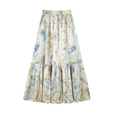 批发三标齐全 天猫品质 五线打边 <b class='q'>复古</b>度假风半身裙伞裙蛋糕裙