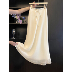 批发三标齐全 天猫品质 五线打边 半身裙高腰显瘦气质抽绳鱼尾裙长裙