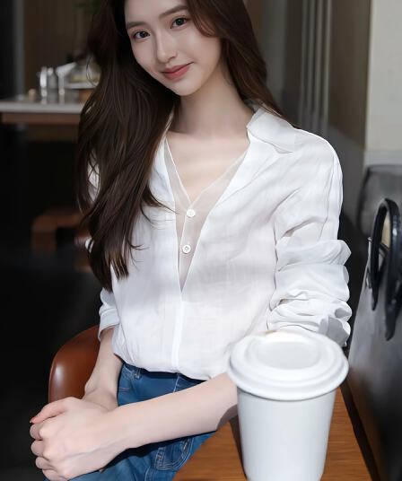 프랑스식 품격 망사 패치워크 V넥 긴팔 셔츠 2026 이른 가을 새로운 높음 지혜 센스 출퇴근 바람 맨위 여성 의류