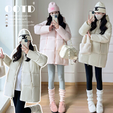 批发实拍网红2025泡芙棉衣棉服冬季保暖加厚宽松外套孕妇棉衣