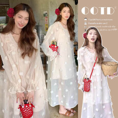 批发2026春季超仙立体花朵气质<b class='q'>孕妇</b><b class='q'>连衣裙</b>