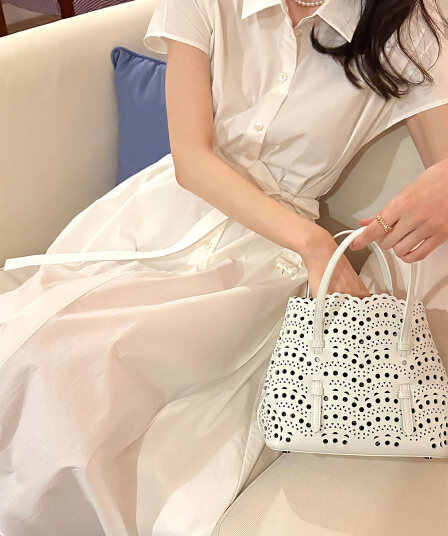 셔츠 칼라 부서 벨트 반팔 드레스 롱 스커트 한국 스타일 chic 빛 요리 한 패션 미니멀리즘 바람 품격