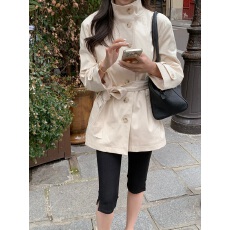 批发都市通勤 中长款风衣外套女款2026新款 英伦<b class='q'>欧美</b>风 休闲百搭