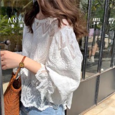 批发欧货高端品牌法国女装欧洲站原单撤柜韩版专柜外贸<b class='q'>蕾丝</b>衫上衣女