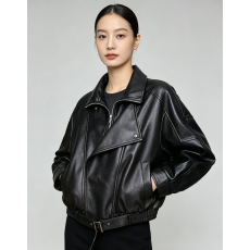批发美式复古机车皮衣外套女2026秋季新款酷飒风帅气减龄休闲时尚夹克