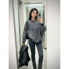 批发酷辣妹洗水<b class='q'>牛仔</b>做旧立体字母27韩系ootd2025秋冬新ins潮牌时尚卫Y