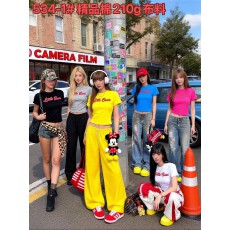 批发酷辣妹字母印花2026春夏新韩日系ootd时尚短款T恤ins潮牌暗黑<b class='q'>街头</b>