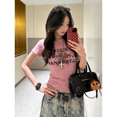 批发酷辣妹洗水牛仔做旧美式ootd时尚短款T恤2026春夏新ins潮<b class='q'>街头</b>韩日