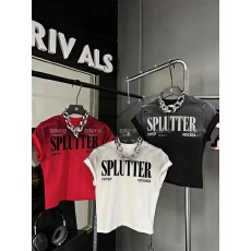 批发酷辣妹喷漆渐变<b class='q'>街头</b>风2026春夏新ins潮时尚短款T恤韩日系ootd庞克