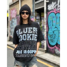 批发酷辣妹大字母印花洗水牛仔做旧2026春夏新ins潮韩日系ootd<b class='q'>街头</b>美A