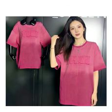 批发酷辣妹男友慵懒渐变贴字母大码T恤2026春<b class='q'>夏</b>新ins潮韩日ootd庞克飒