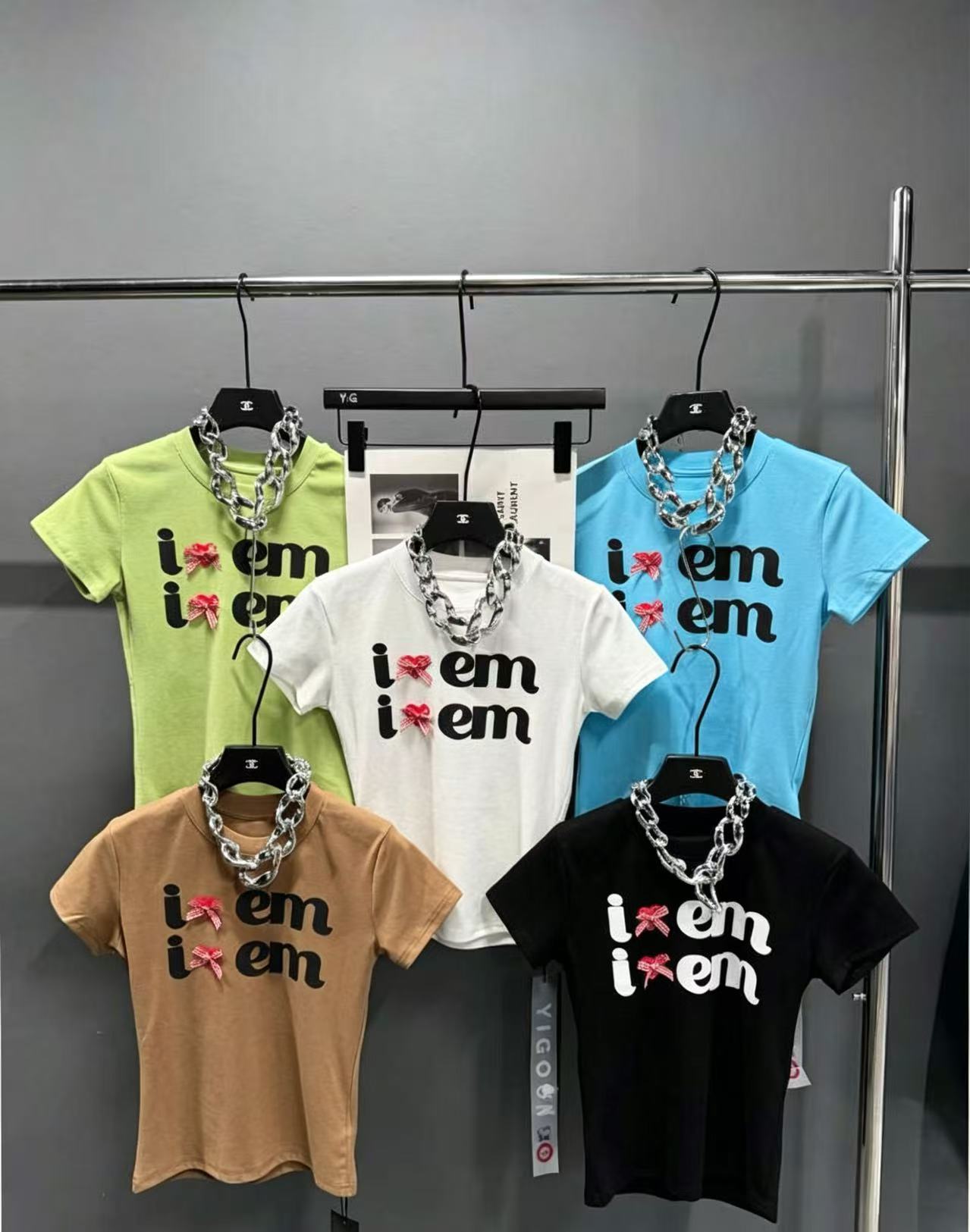 甜妹立体蝴蝶结可爱卡哇伊减龄糖果多巴胺春夏新ins潮短款Tod 服裝批發女裝批發服飾貨源