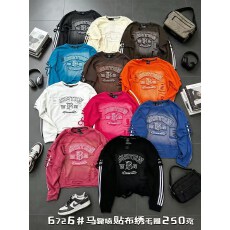 批发酷辣妹重工马骝喷洗水<b class='q'>个性</b>长袖纯棉<b class='q'>T</b><b class='q'>恤</b>2026秋冬新ins潮假两件时尚