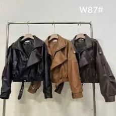 批发酷辣妹PU皮衣短款外套暗黑摇滚朋克个性时尚美式街头2026<b class='q'>秋</b>冬新飒